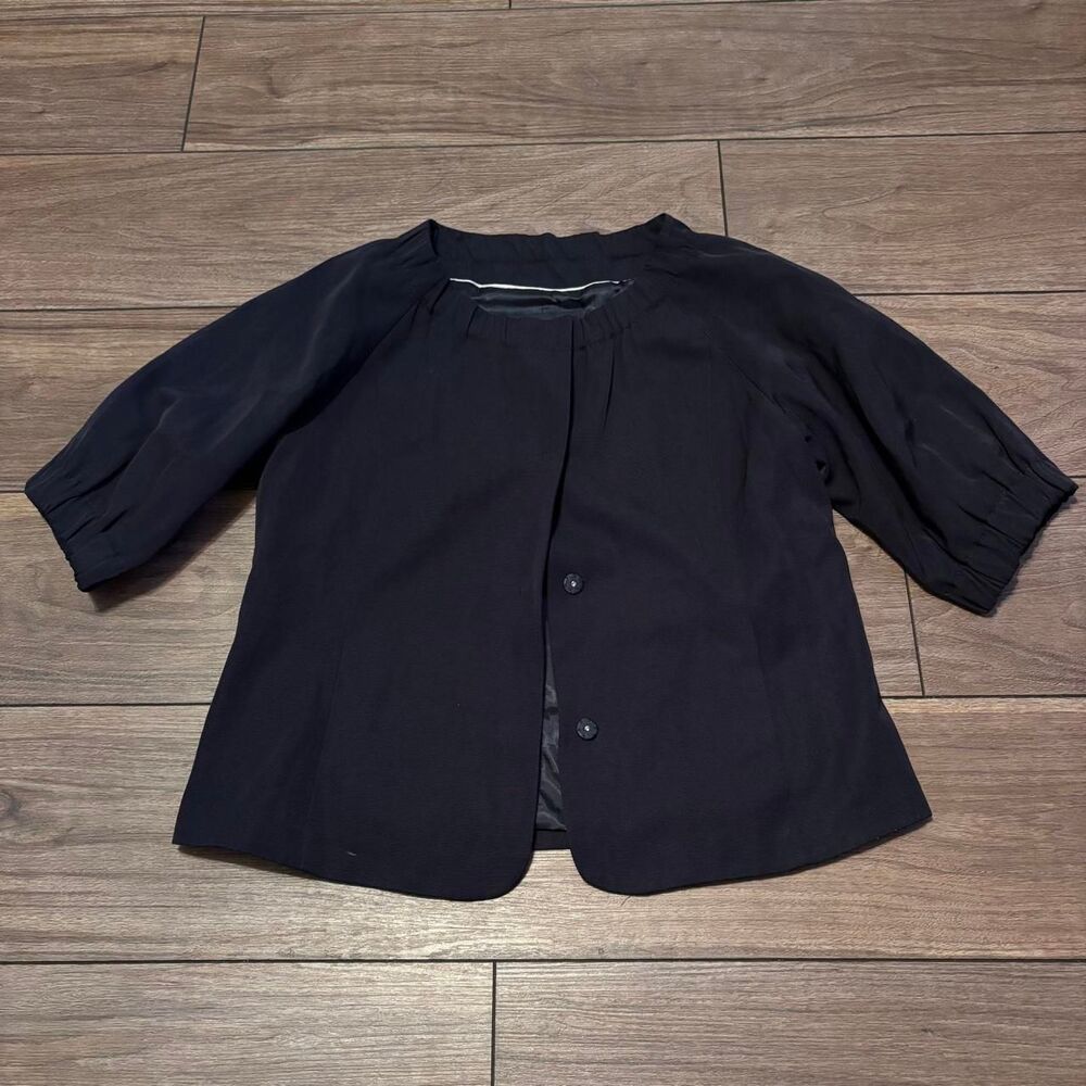 Banana-republic Women's Navy and Black Blouse